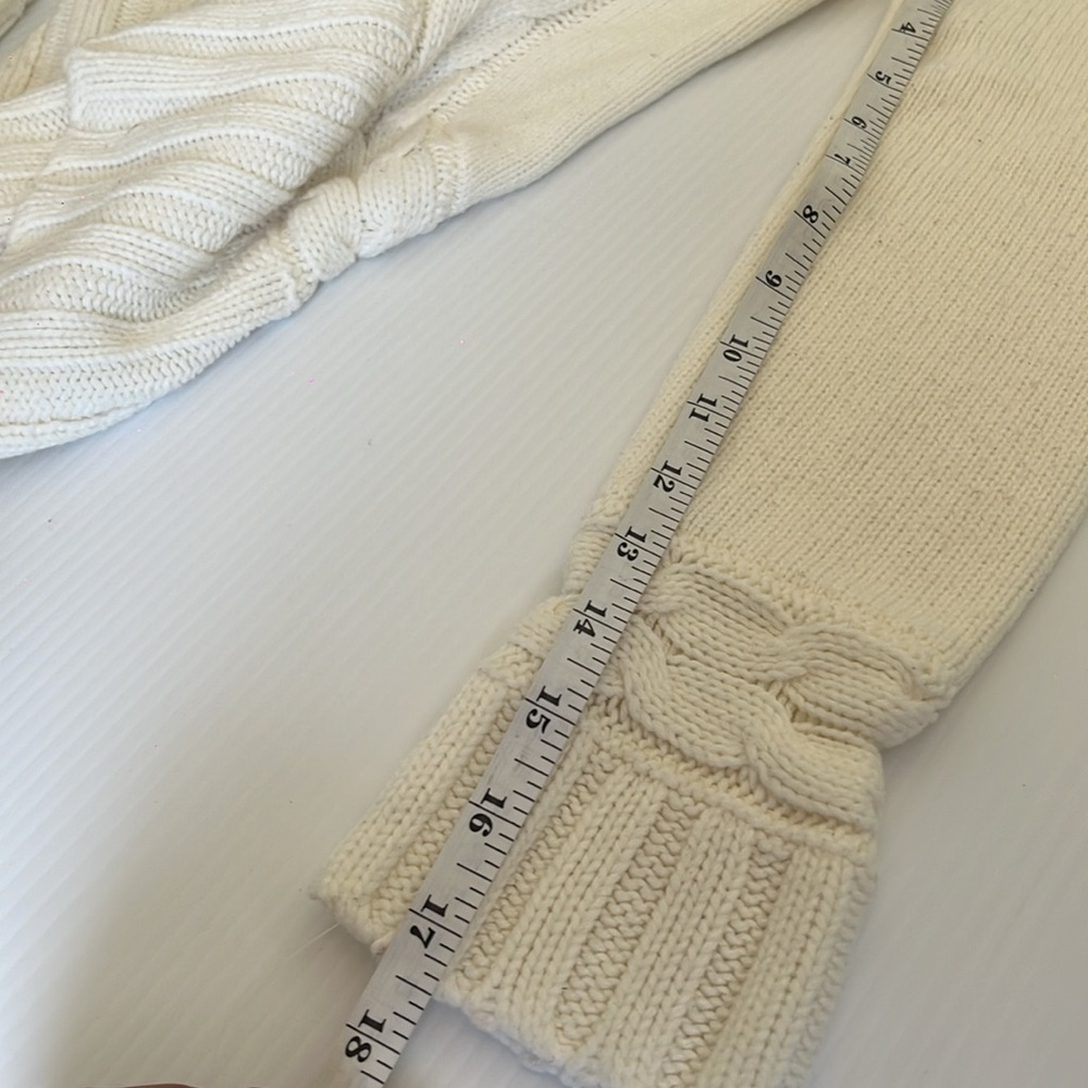 PINK  ROSE Ruffle Sweater Cardigan COLOR IVORY SIZE‎ Small - Picture 12 of 12
